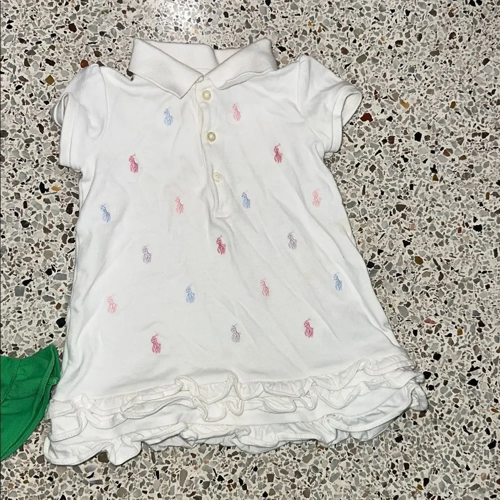 2 Ralph Lauren baby dresses cotton 9 month EUC